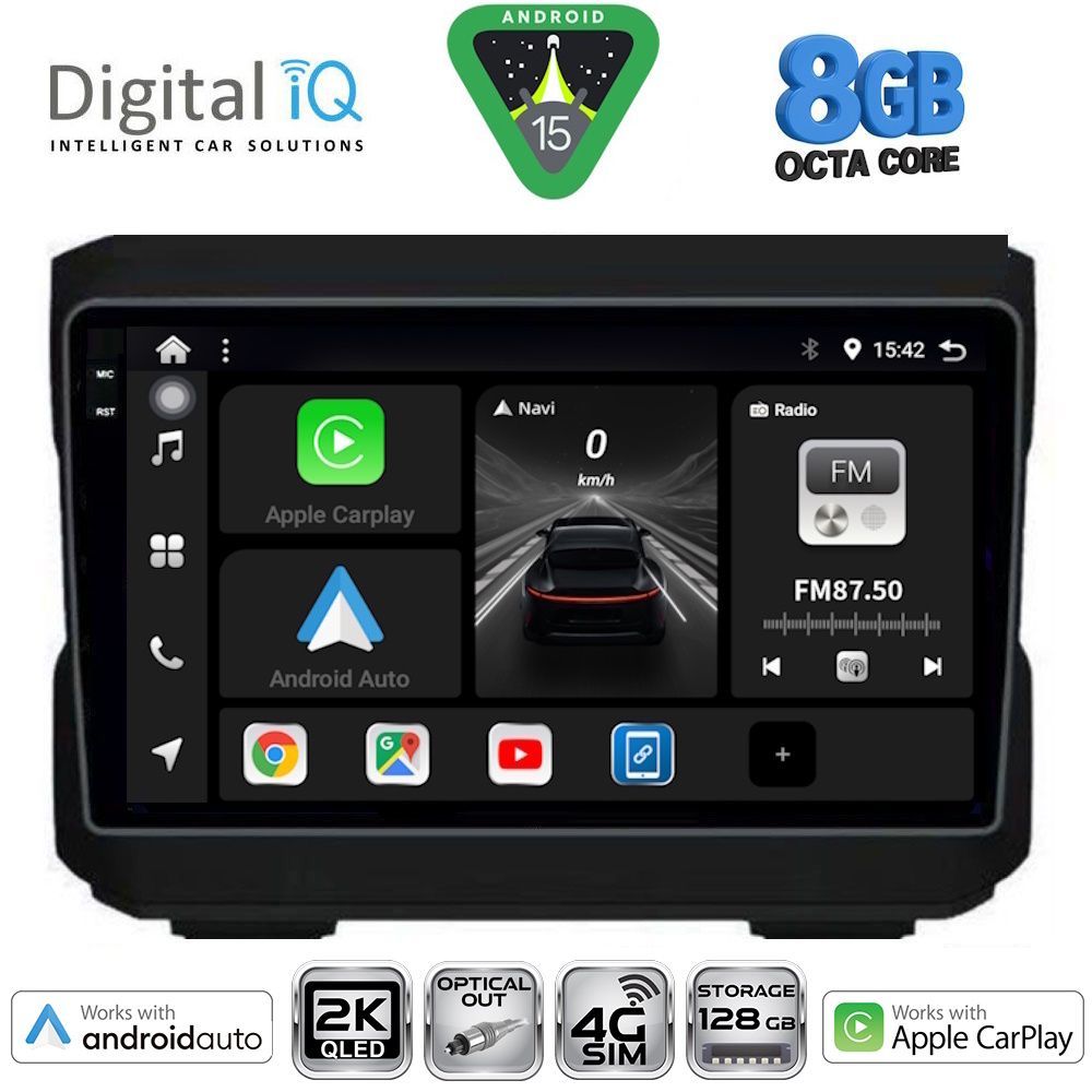 Βλησαρούλης Car Center - DIGITAL IQ BXK 20272_CPAA (10inc) MULTIMEDIA TABLET for JEEP mod. 2007-2014 - DODGE mod. 2007-2014