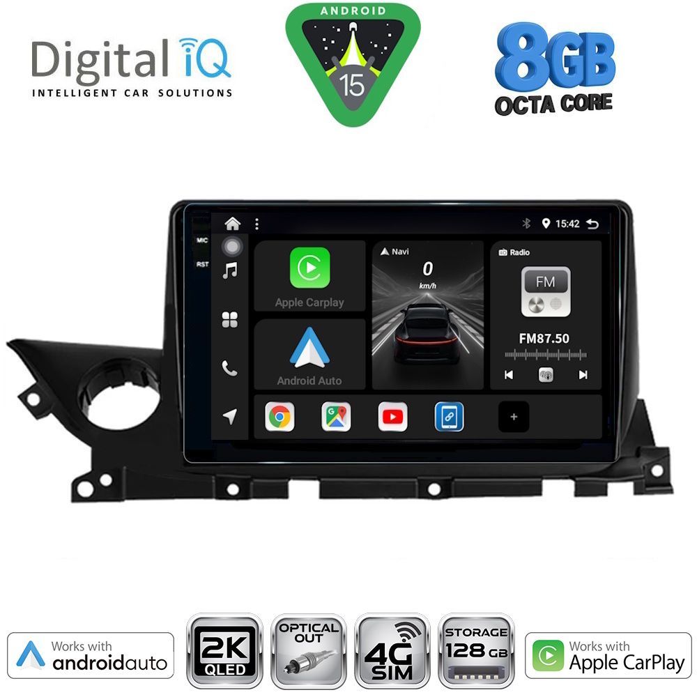 Βλησαρούλης Car Center - DIGITAL IQ BXK 20379B_CPAA (9inc) MULTIMEDIA TABLET for MAZDA 6 mod. 2021-2026