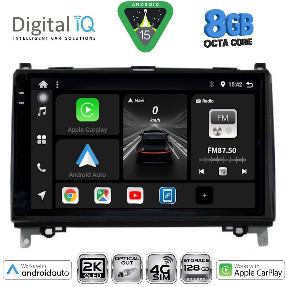 Βλησαρούλης Car Center - DIGITAL IQ BXK 20400_CPAA (9inc) MULTIMEDIA TABLET for MERCEDES A – B -SPRINTER – VITO mod. 2007-2020