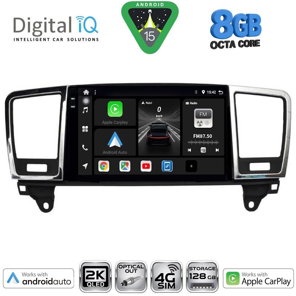 Βλησαρούλης Car Center - DIGITAL IQ BXK 20415_CPAA (9inc) MULTIMEDIA TABLET for MERCEDES ML (W166) – GL (X166) mod. 2011-2019