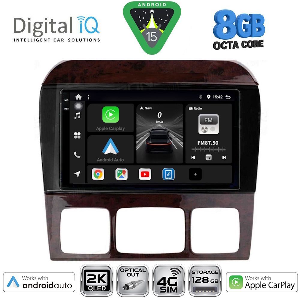 Βλησαρούλης Car Center - DIGITAL IQ BXK 20426_CPAA (9inc) MULTIMEDIA TABLET for MERCEDES  S  W220  mod. 1998-2005