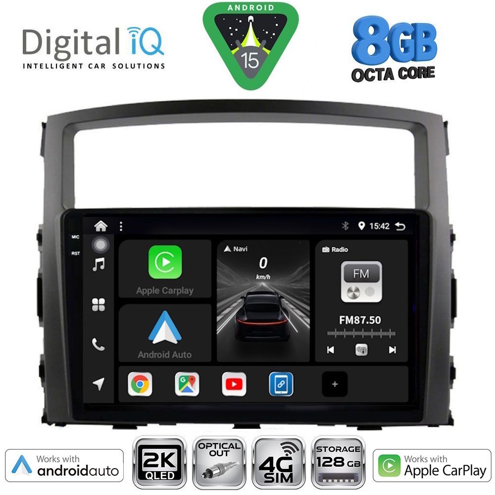 Βλησαρούλης Car Center - DIGITAL IQ BXK 20446_CPAA (9inc) MULTIMEDIA TABLET for MITSUBISHI PAJERO mod. 2006-2013