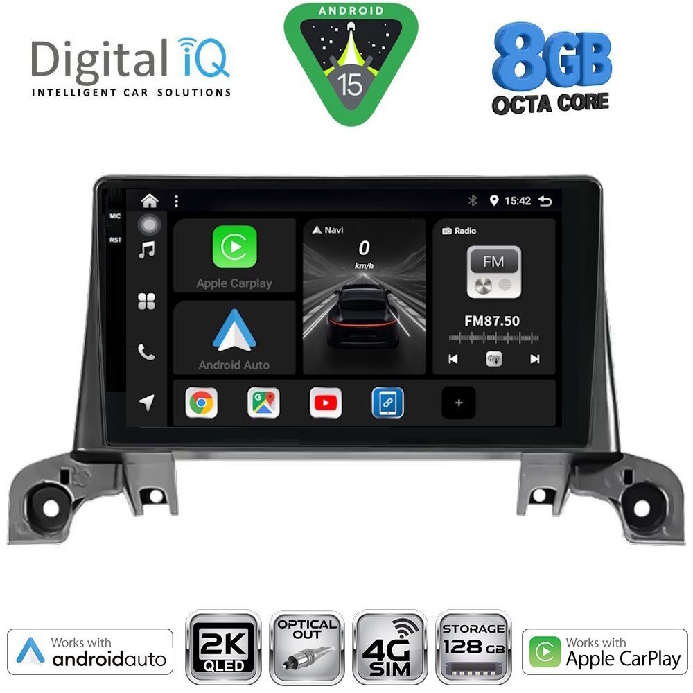 Βλησαρούλης Car Center - DIGITAL IQ BXK 20519_CPAA (9inc) MULTIMEDIA TABLET for PEUGEOT 3008 - 5008 mod. 2016-2024