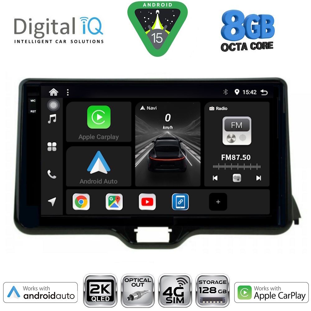 Βλησαρούλης Car Center - DIGITAL IQ BXK 20738_CPAA (10inc) MULTIMEDIA TABLET for TOYOTA YARIS mod. 2020-2026 - MAZDA 2 mod. 2023-2026