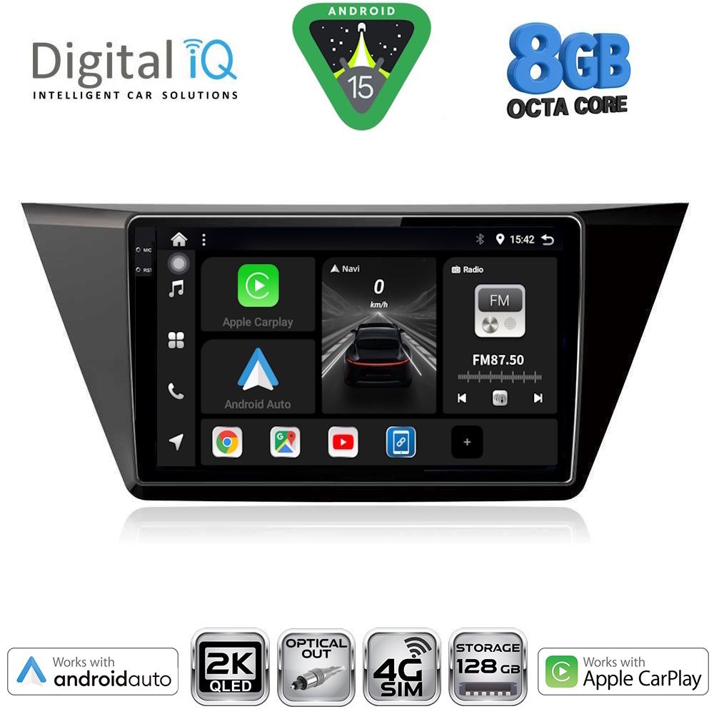 Βλησαρούλης Car Center - DIGITAL IQ BXK 20769_CPAA (10inc) MULTIMEDIA TABLET for VW TOURAN mod. 2016-2026