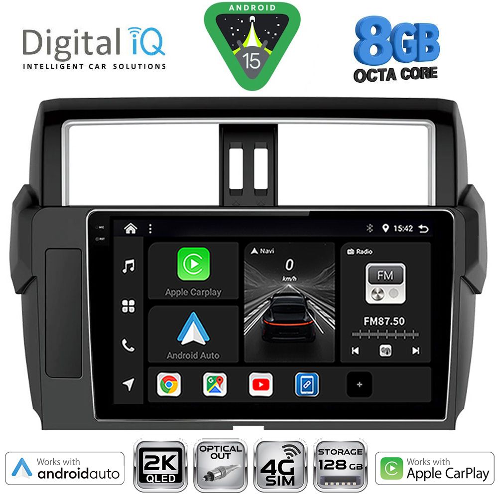 Βλησαρούλης Car Center - DIGITAL IQ BXK 20777_CPAA (10inc) MULTIMEDIA TABLET for TOYOTA PRADO mod. 2014-2017