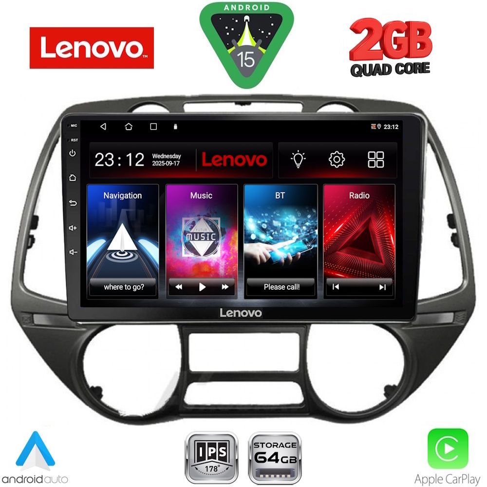 Βλησαρούλης Car Center - LENOVO LVD 2226_CPA  (9inc) MULTIMEDIA TABLET for HYUNDAI i20 mod. 2008-2014