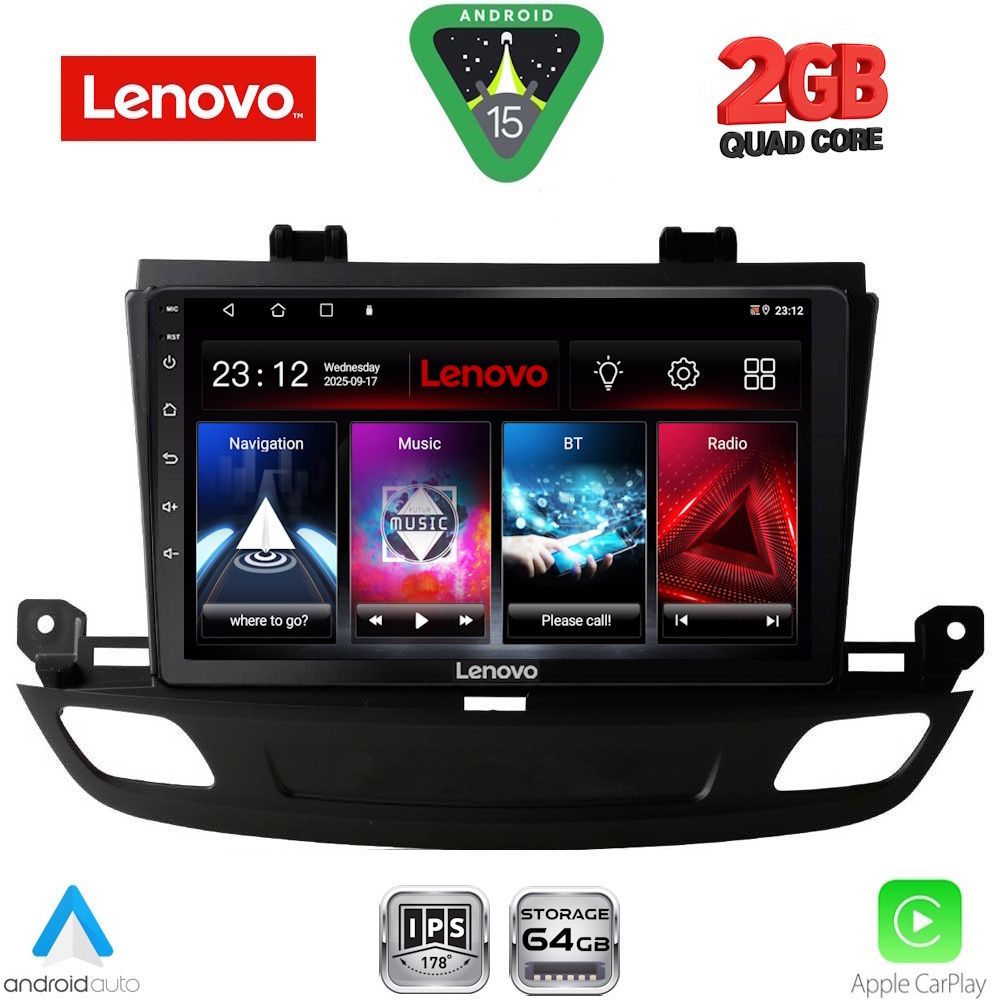 Βλησαρούλης Car Center - LENOVO LVD 2493_CPA (9inc) MULTIMEDIA TABLET for OPEL INSIGNIA mod. 2018-2024