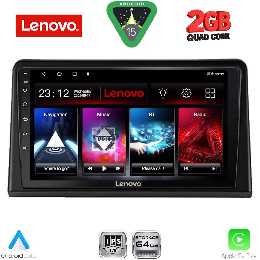 Βλησαρούλης Car Center - LENOVO LVD 2548_CPA (9inc) MULTIMEDIA TABLET for RENAULT EXPRESS mod. 2020-2026
