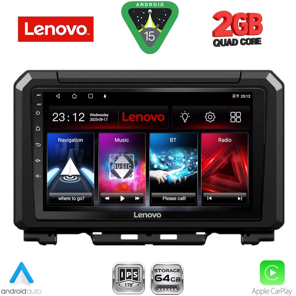 Βλησαρούλης Car Center - LENOVO LVD 2679_CPA (9inc) MULTIMEDIA TABLET for SUZUKI JIMNY mod. 2017-2026