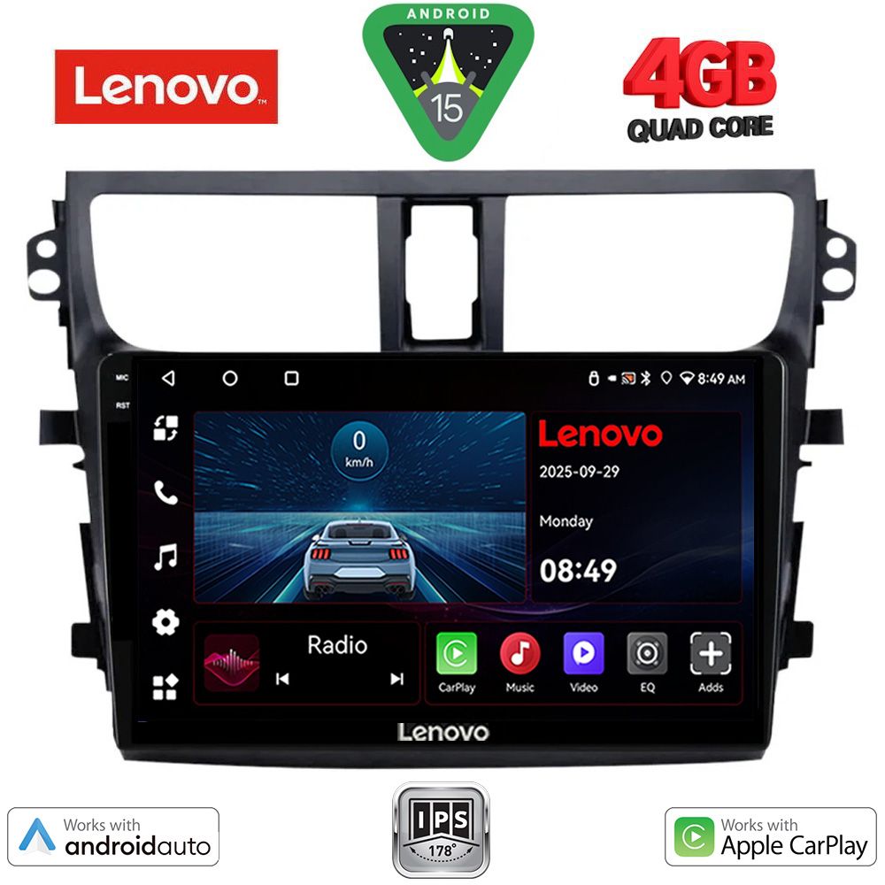 Βλησαρούλης Car Center - LENOVO LVE 8674_CPAA (9inc) MULTIMEDIA TABLET for SUZUKI CELERIO mod. 2015-2021