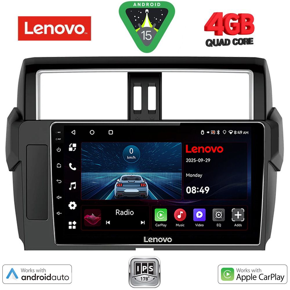 Βλησαρούλης Car Center - LENOVO LVE 8777_CPAA (10inc) MULTIMEDIA TABLET for TOYOTA PRADO mod. 2014-2017