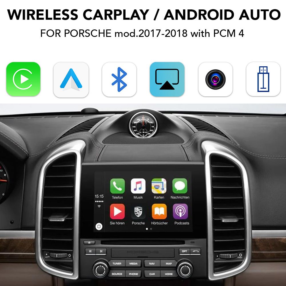 Βλησαρούλης Car Center - DIGITAL IQ PR 262_CPA (WIRELESS CARPLAY / ANDROID AUTO BOX for PORSCHE mod. 2017-2018 with PCM 4)