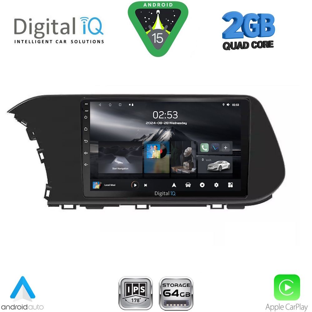 Βλησαρούλης Car Center - DIGITAL IQ RSD 1220_CPA  (10inc) MULTIMEDIA TABLET for HYUNDAI i20 - BAYON mod. 2020-2026