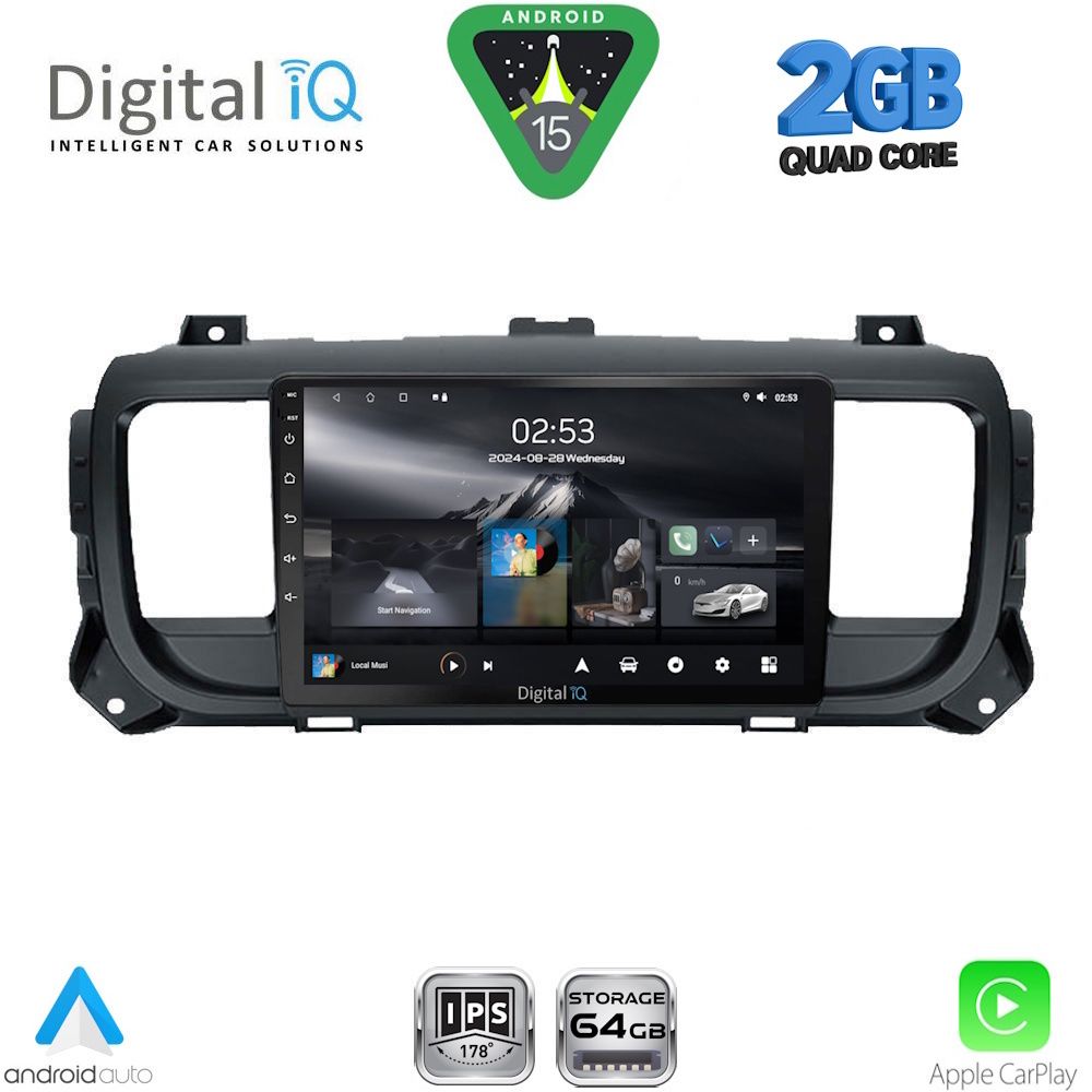 Βλησαρούλης Car Center - DIGITAL IQ RSD 1729_CPA (9inc) MULTIMEDIA TABLET for CITROEN JUMPY-SPACETOURER – PEUGEOT EXPERT-TRAVELLER - TOYOTA PROACE mod.2016-2026
