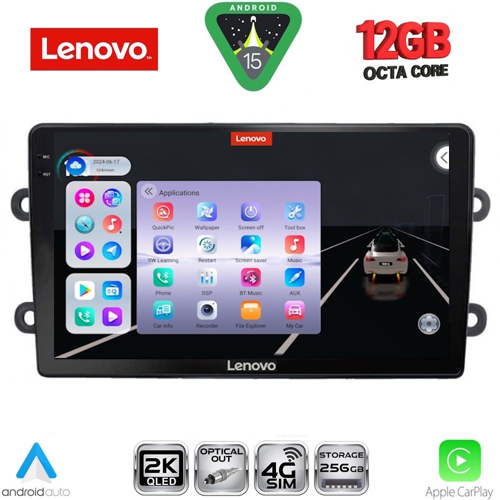 Βλησαρούλης Car Center - LENOVO SSZ 12102_CPA (9inc) MULTIMEDIA TABLET for DACIA DUSTER mod. 2012-2019