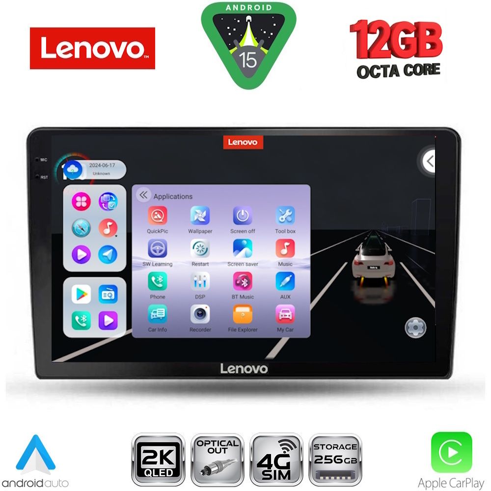 Βλησαρούλης Car Center - LENOVO SSZ 12103B_CPA (9inc) MULTIMEDIA TABLET for DACIA DUSTER mod. 2012-2019