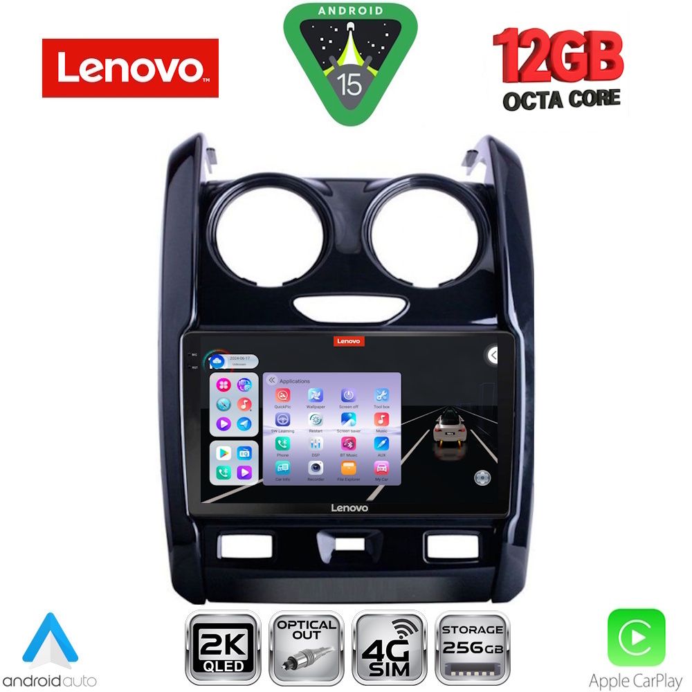 Βλησαρούλης Car Center - LENOVO SSZ 12103_CPA (9inc) MULTIMEDIA TABLET for DACIA DUSTER mod. 2012-2019