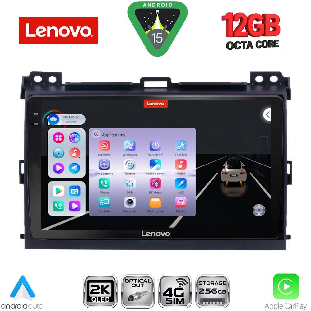Βλησαρούλης Car Center - LENOVO SSZ 12723_CPA (9inc) MULTIMEDIA TABLET for TOYOTA LANDCRUISER mod. 2002-2008