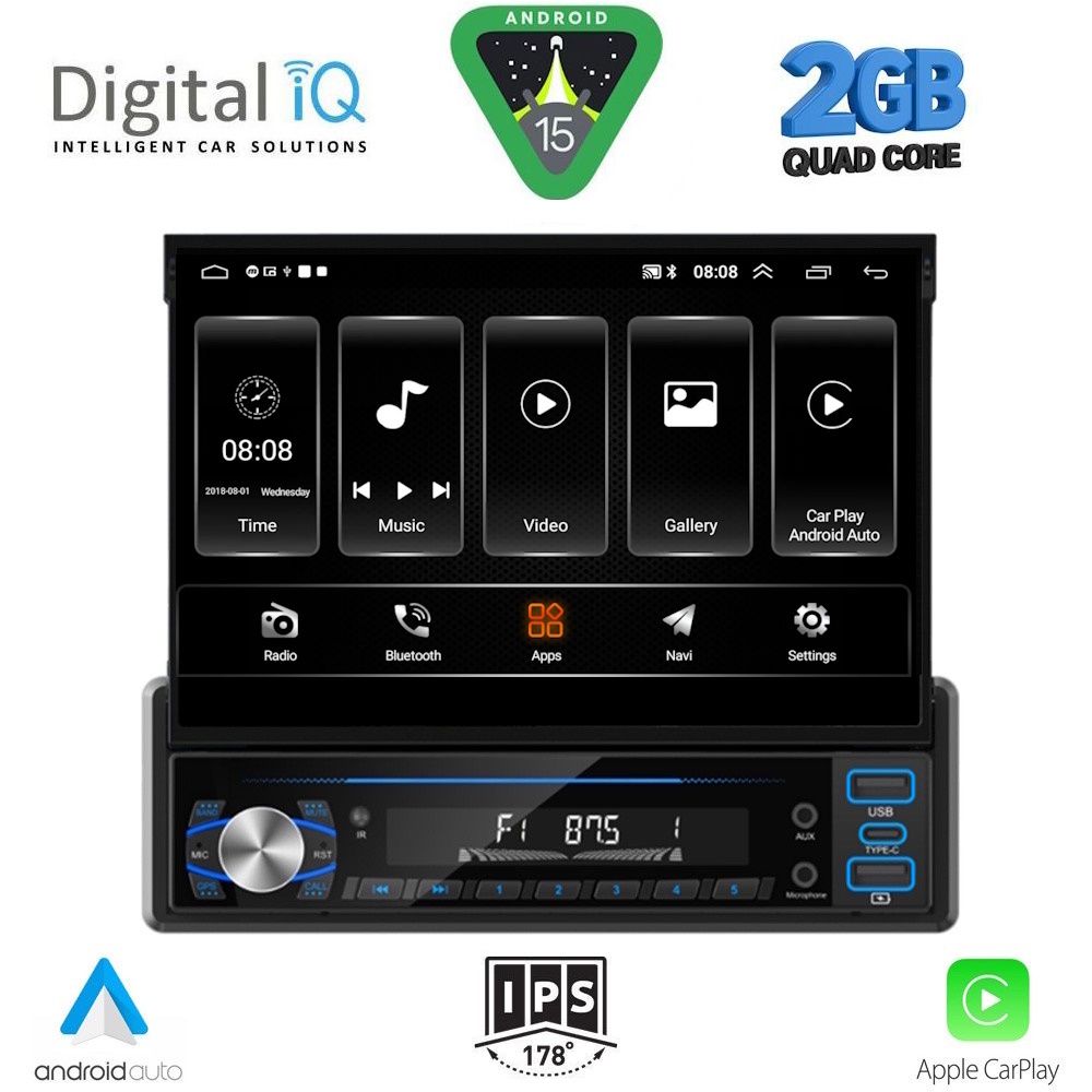 Βλησαρούλης Car Center - DIGITAL IQ TOP 230_CPA (7"_DECK) MULTIMEDIA 1DIN