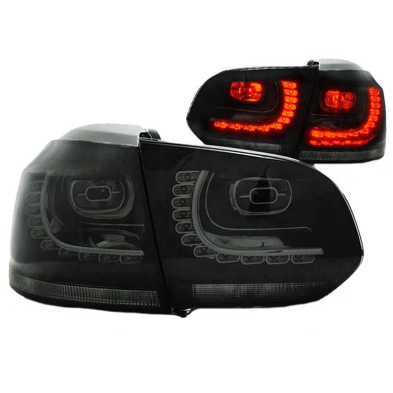 Βλησαρούλης Car Center - Πισινά Φανάρια Set Για Vw Golf VI (6) 08-11 Led GTI / R-Look Φιμέ Depo