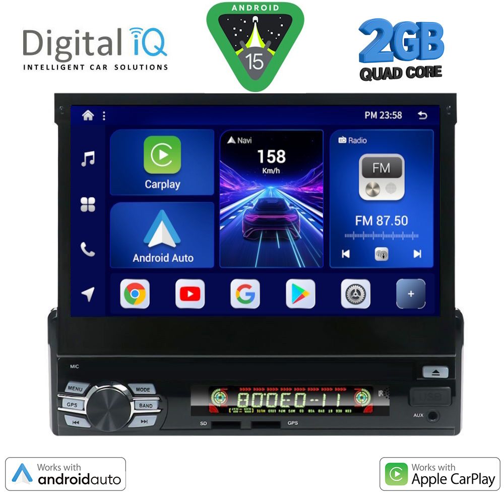 Βλησαρούλης Car Center - DIGITAL IQ BXC 236_CPAA (7''_DECK) MULTIMEDIA 1DIN