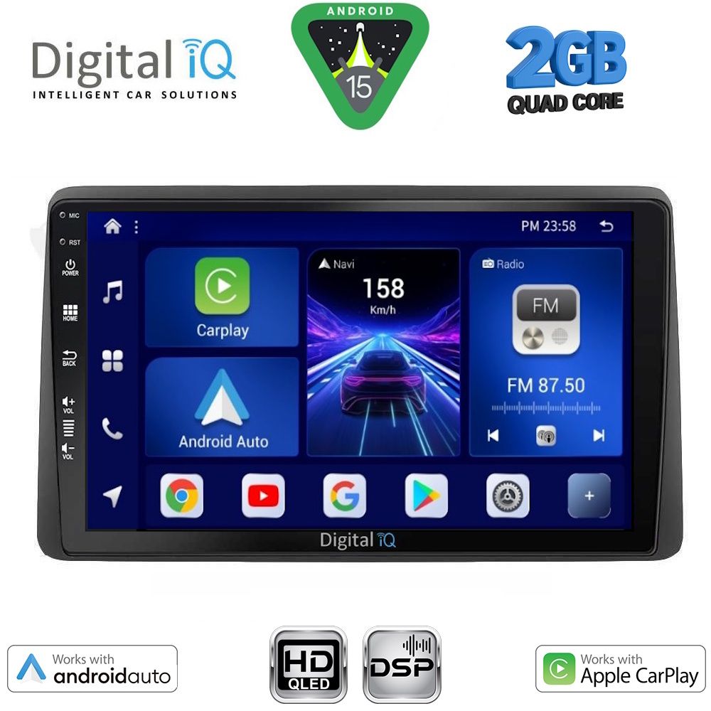 Βλησαρούλης Car Center - DIGITAL IQ BXC 3104_CPAA (10inc) MULTIMEDIA TABLET for DACIA DUSTER mod. 2019-2025