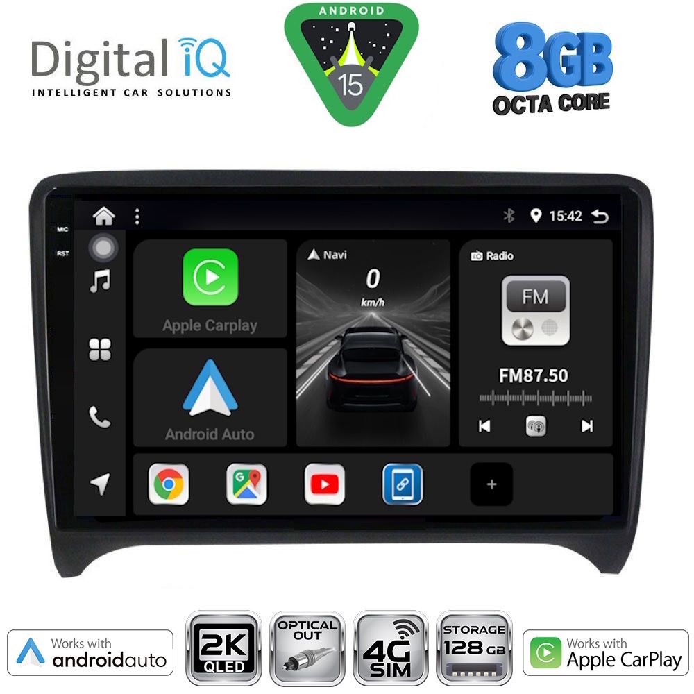 Βλησαρούλης Car Center - DIGITAL IQ BXK 20009_CPAA (9inc) MULTIMEDIA TABLET for AUDI TT mod. 2007-2015
