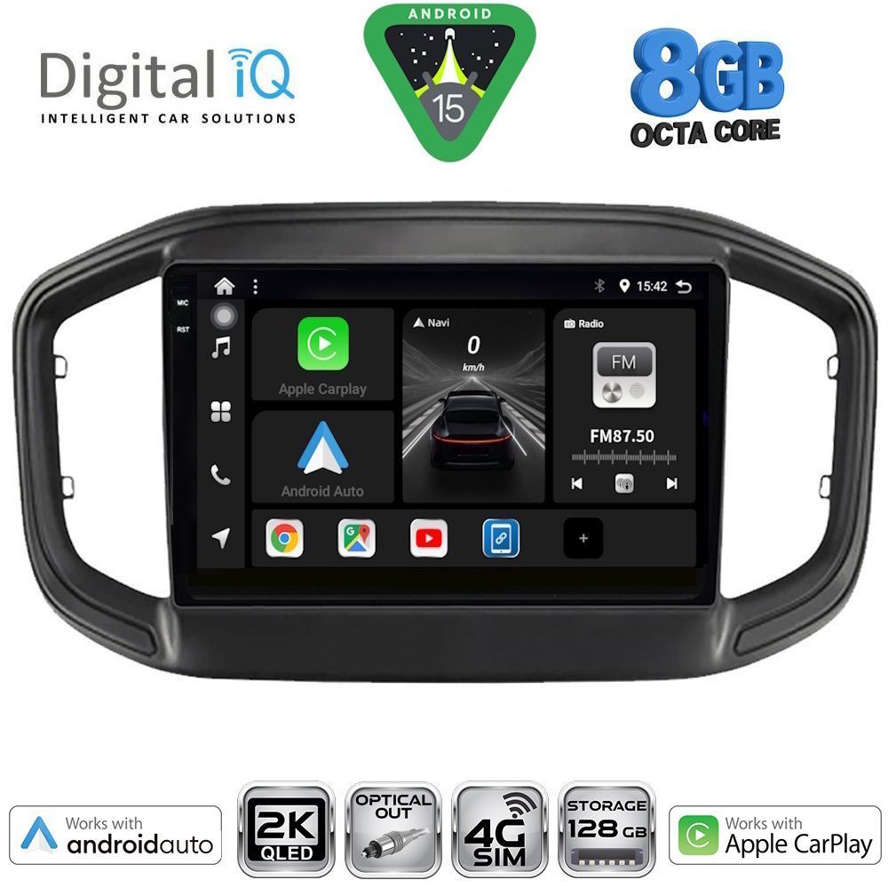 Βλησαρούλης Car Center - DIGITAL IQ BXK 20147_CPAA (9inc) MULTIMEDIA TABLET for FIAT STRADA mod. 2020-2026