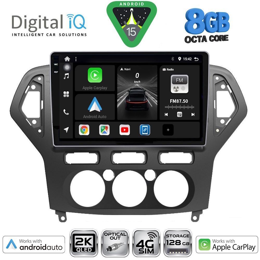 Βλησαρούλης Car Center - DIGITAL IQ BXK 20162_CPAA A/C (10inc) MULTIMEDIA TABLET for FORD MONDEO mod. 2007-2011