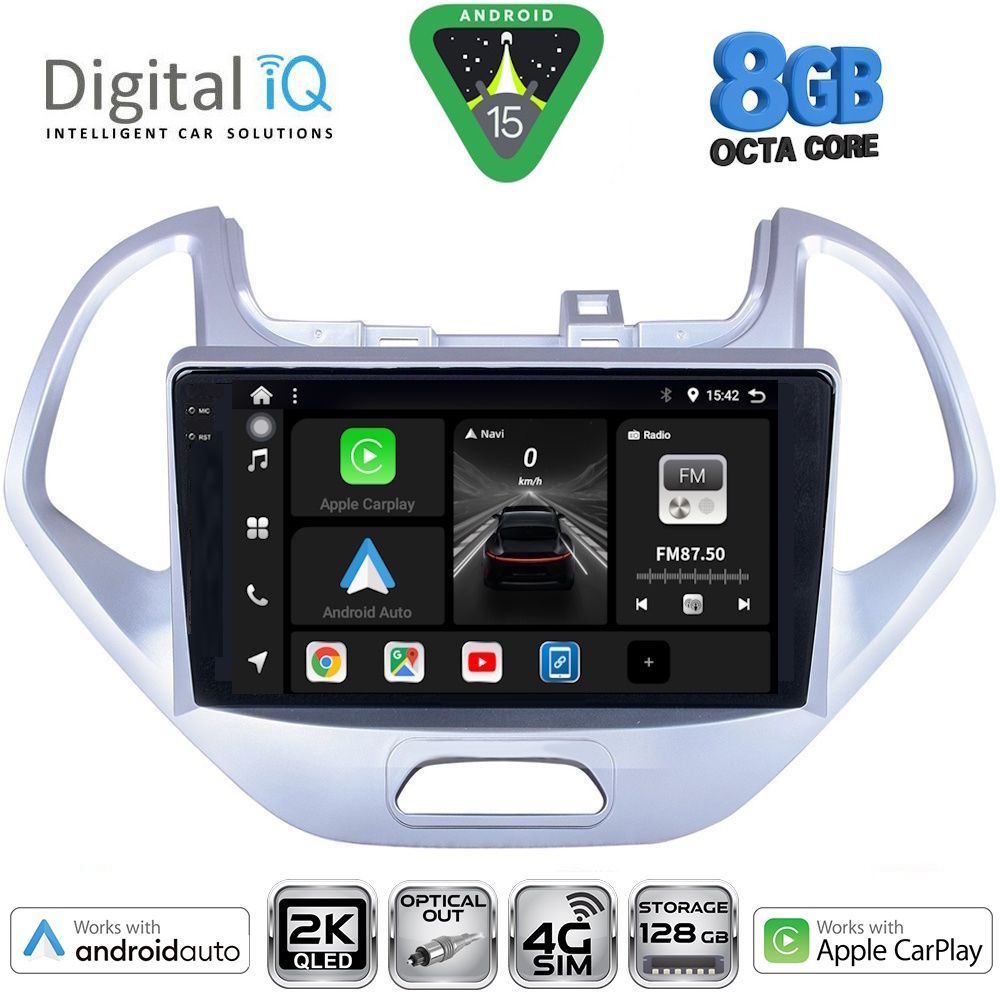 Βλησαρούλης Car Center - DIGITAL IQ BXK 20167LO_CPAA (9inc) MULTIMEDIA TABLET for FORD KA mod. 2017-2024
