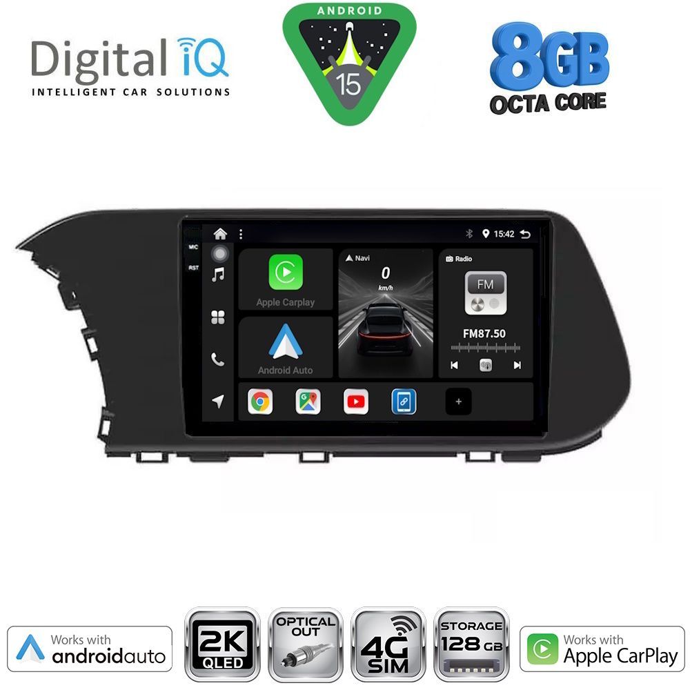 Βλησαρούλης Car Center - DIGITAL IQ BXK 20220_CPAA (10inc) MULTIMEDIA TABLET for HYUNDAI i20 - BAYON mod. 2020-2026