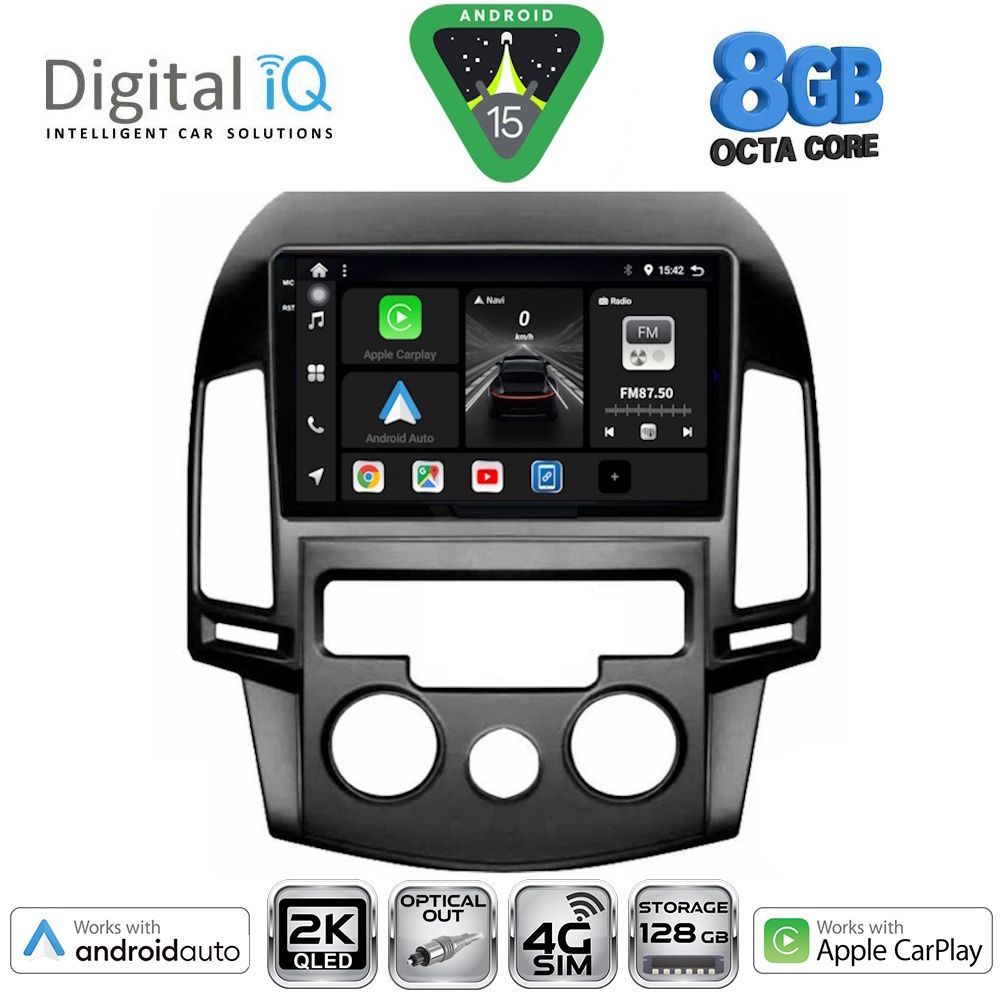 Βλησαρούλης Car Center - DIGITAL IQ BXK 20231_CPAA A/C (9inc) MULTIMEDIA TABLET for HYUNDAI i30 mod. 2007-2012