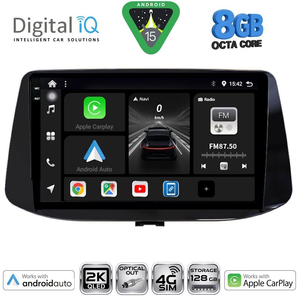 Βλησαρούλης Car Center - DIGITAL IQ BXK 20233_CPAA (9inc) MULTIMEDIA TABLET for HYUNDAI i30 mod. 2018-2025