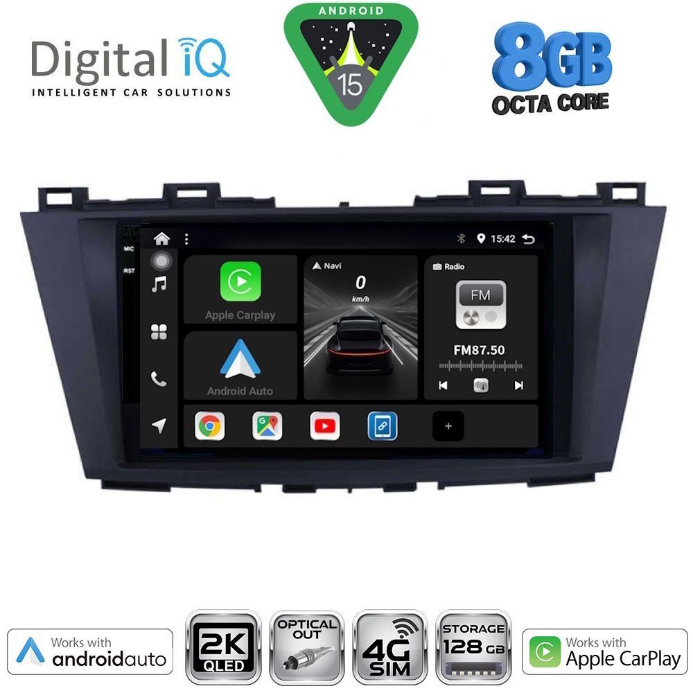Βλησαρούλης Car Center - DIGITAL IQ BXK 20371_CPAA (9inc) MULTIMEDIA TABLET for MAZDA 5 mod. 2011-2020
