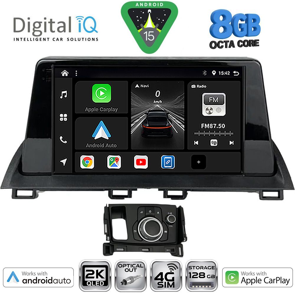 Βλησαρούλης Car Center - DIGITAL IQ BXK 20386_CPAA (9inc) MULTIMEDIA TABLET for MAZDA  CX4 mod. 2016-2025