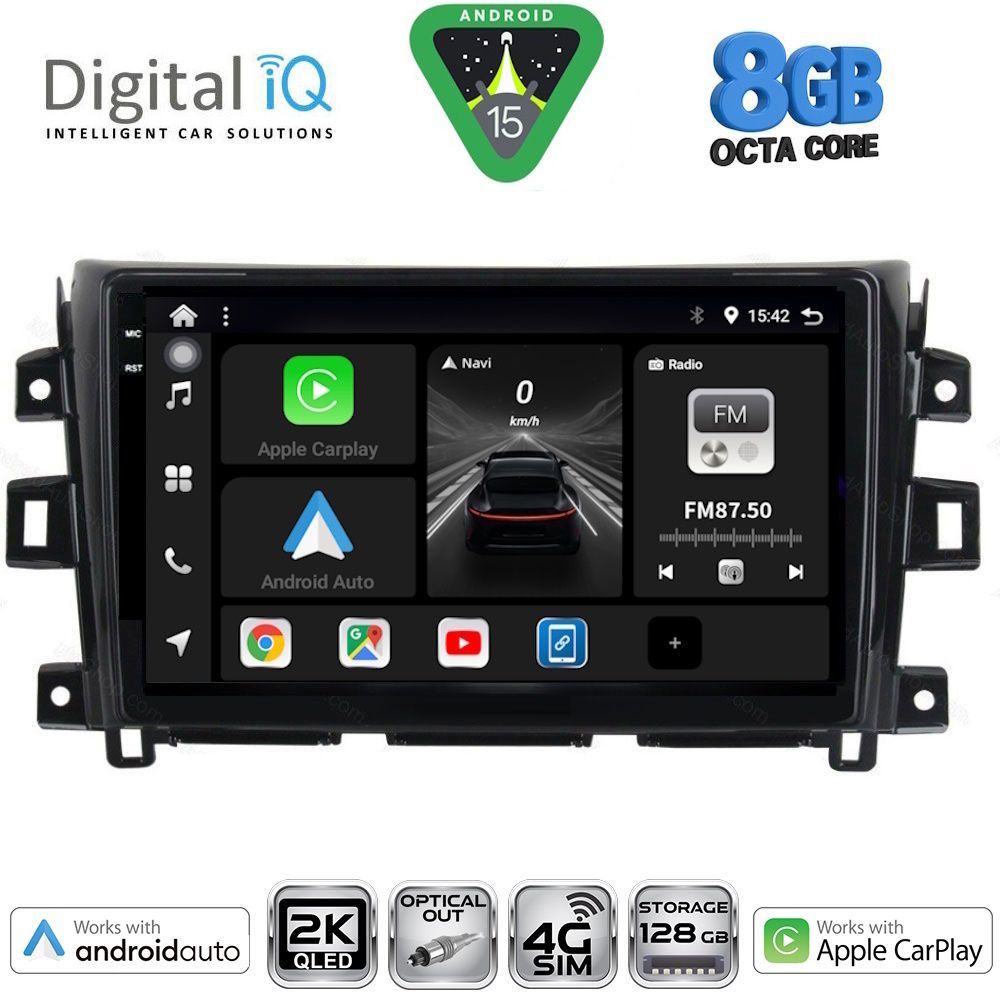 Βλησαρούλης Car Center - DIGITAL IQ BXK 20456_CPAA (10inc) MULTIMEDIA TABLET for NISSAN NAVARA mod. 2016-2025