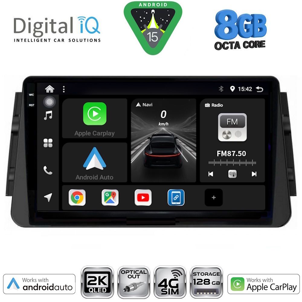 Βλησαρούλης Car Center - DIGITAL IQ BXK 20460_CPAA (9inc) MULTIMEDIA TABLET for NISSAN MICRA mod. 2017-2025