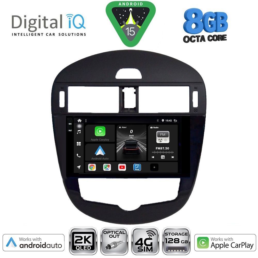 Βλησαρούλης Car Center - DIGITAL IQ BXK 20470_CPAA CLIMA (9inc) MULTIMEDIA TABLET for NISSAN PULSAR mod. 2014-2020