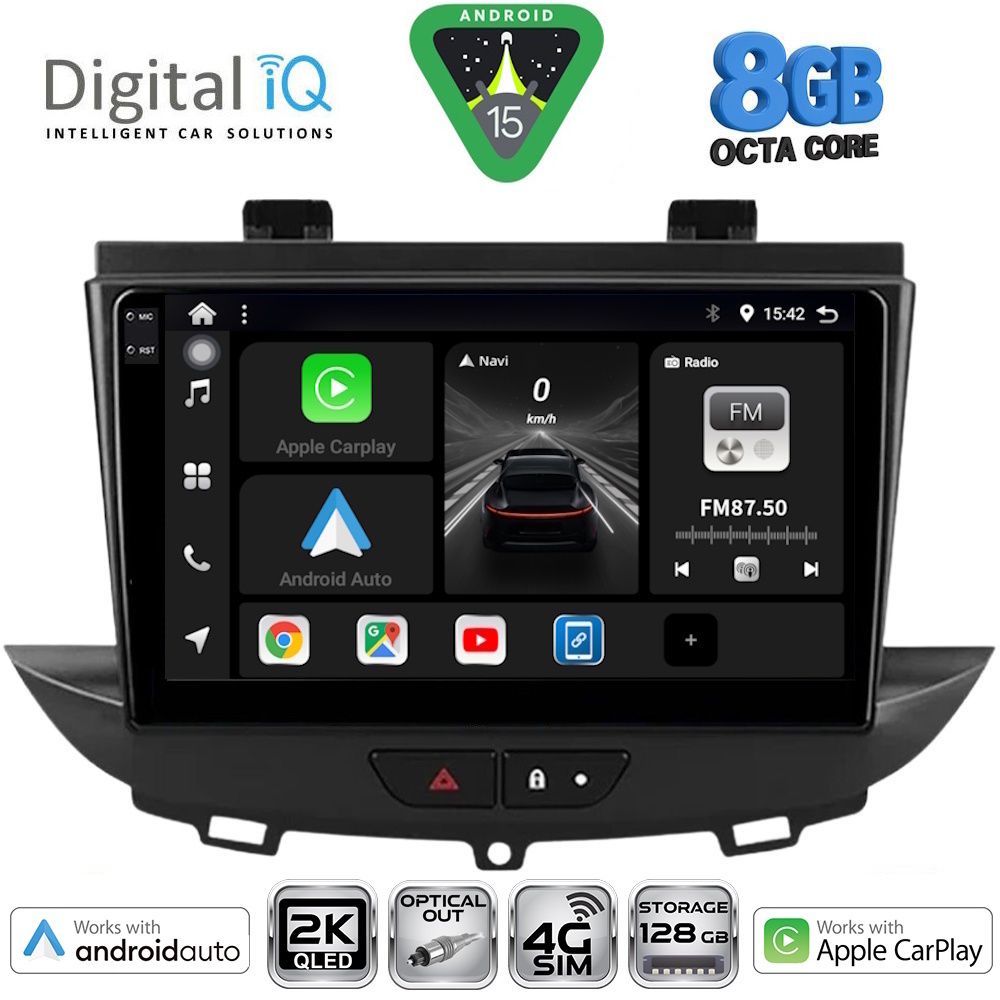 Βλησαρούλης Car Center - DIGITAL IQ BXK 20490_CPAA (9inc) MULTIMEDIA TABLET for OPEL CROSSLAND – GRANDLAND mod. 2017-2025