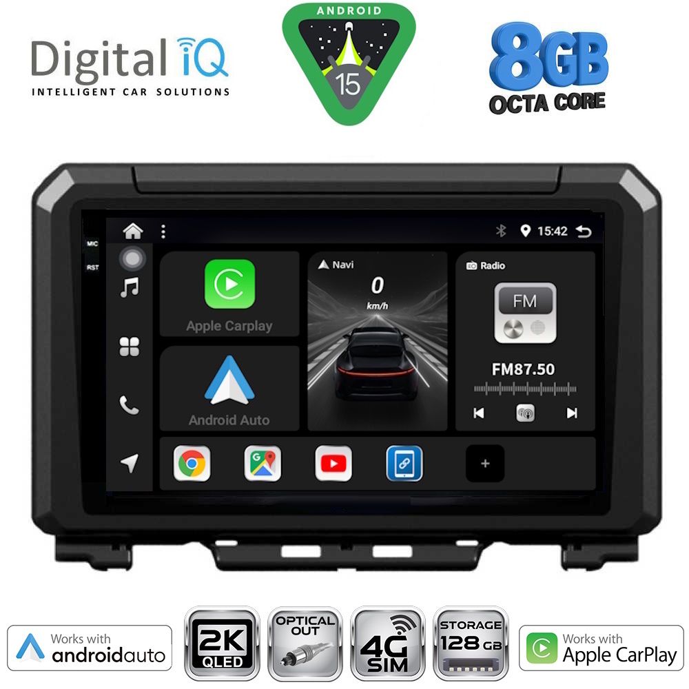 Βλησαρούλης Car Center - DIGITAL IQ BXK 20679_CPAA (9inc) MULTIMEDIA TABLET for SUZUKI JIMNY mod. 2017-2026