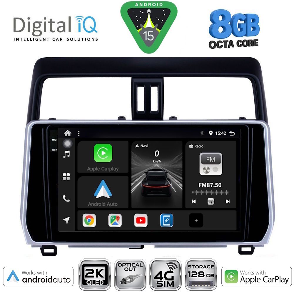 Βλησαρούλης Car Center - DIGITAL IQ BXK 20739_CPAA (10inc) MULTIMEDIA TABLET for TOYOTA LAND CRUISER mod. 2019-2023