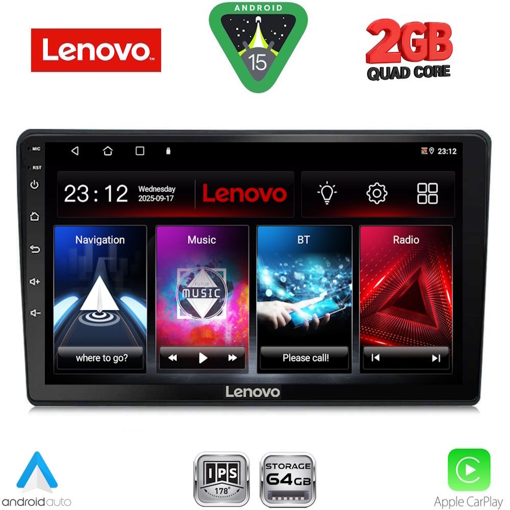 Βλησαρούλης Car Center - LENOVO LVD 2735_CPA DASH (9inc) MULTIMEDIA TABLET for TOYOTA YARIS mod. 1999-2006