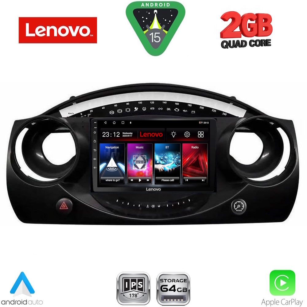 Βλησαρούλης Car Center - LENOVO LVD 2063_CPA (9inc) MULTIMEDIA TABLET for MINI COOPER (R50-R52-R53) mod. 2000-2006