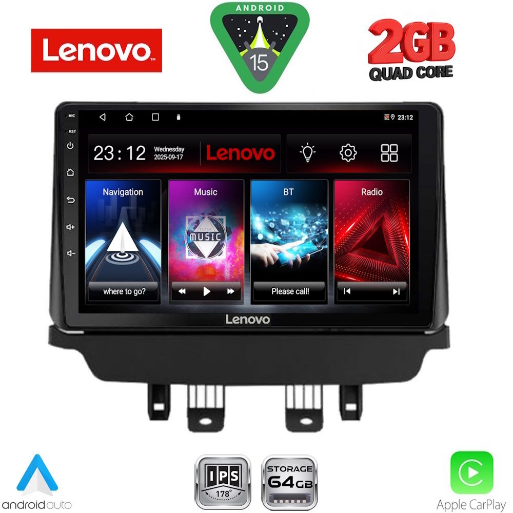 Βλησαρούλης Car Center - LENOVO LVD 2362_CPA (9inc) MULTIMEDIA TABLET for MAZDA 2 mod. 2014-2023