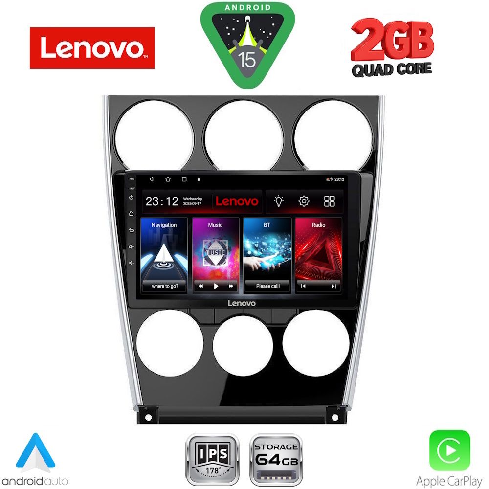 Βλησαρούλης Car Center - LENOVO LVD 2375_CPA (9inc) MULTIMEDIA TABLET for MAZDA 6 (FACELIFT) mod. 2005-2008