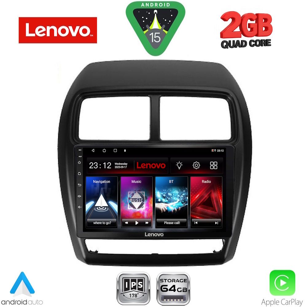 Βλησαρούλης Car Center - LENOVO LVD 2431_CPA (9inc) MULTIMEDIA TABLET for MITSUBISHI ASX mod. 2020-2023