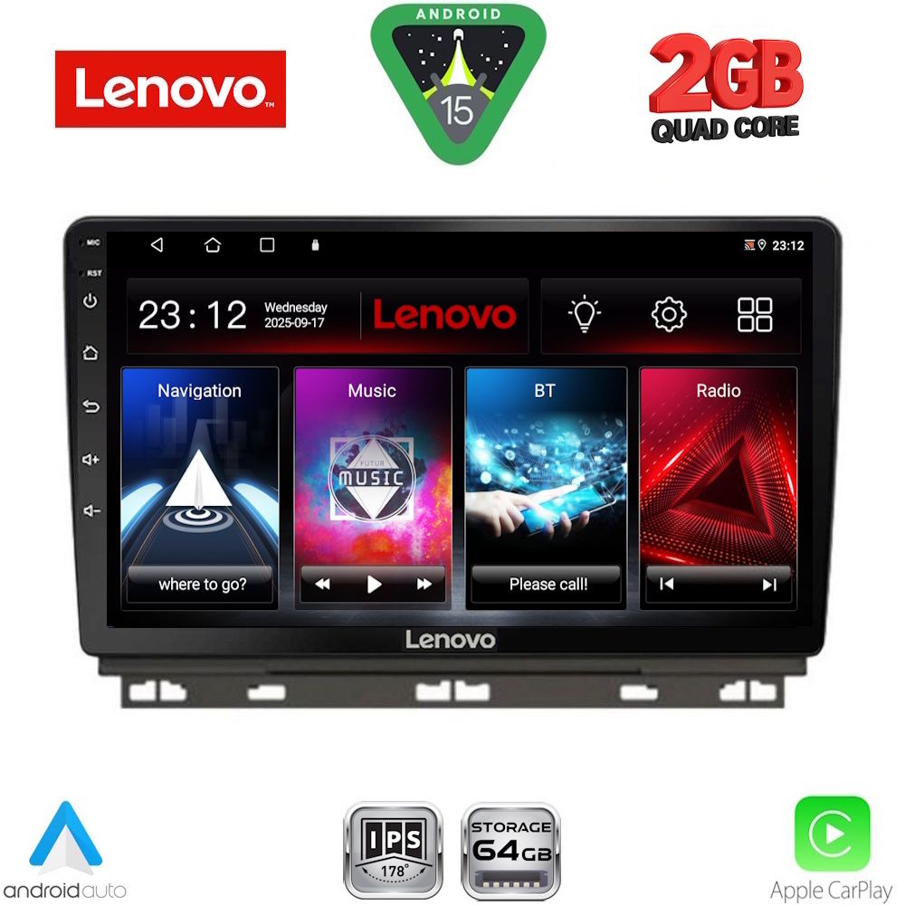 Βλησαρούλης Car Center - LENOVO LVD 2546_CPA (9inc) MULTIMEDIA TABLET for RENAULT CLIO - CAPTUR mod. 2019-2026