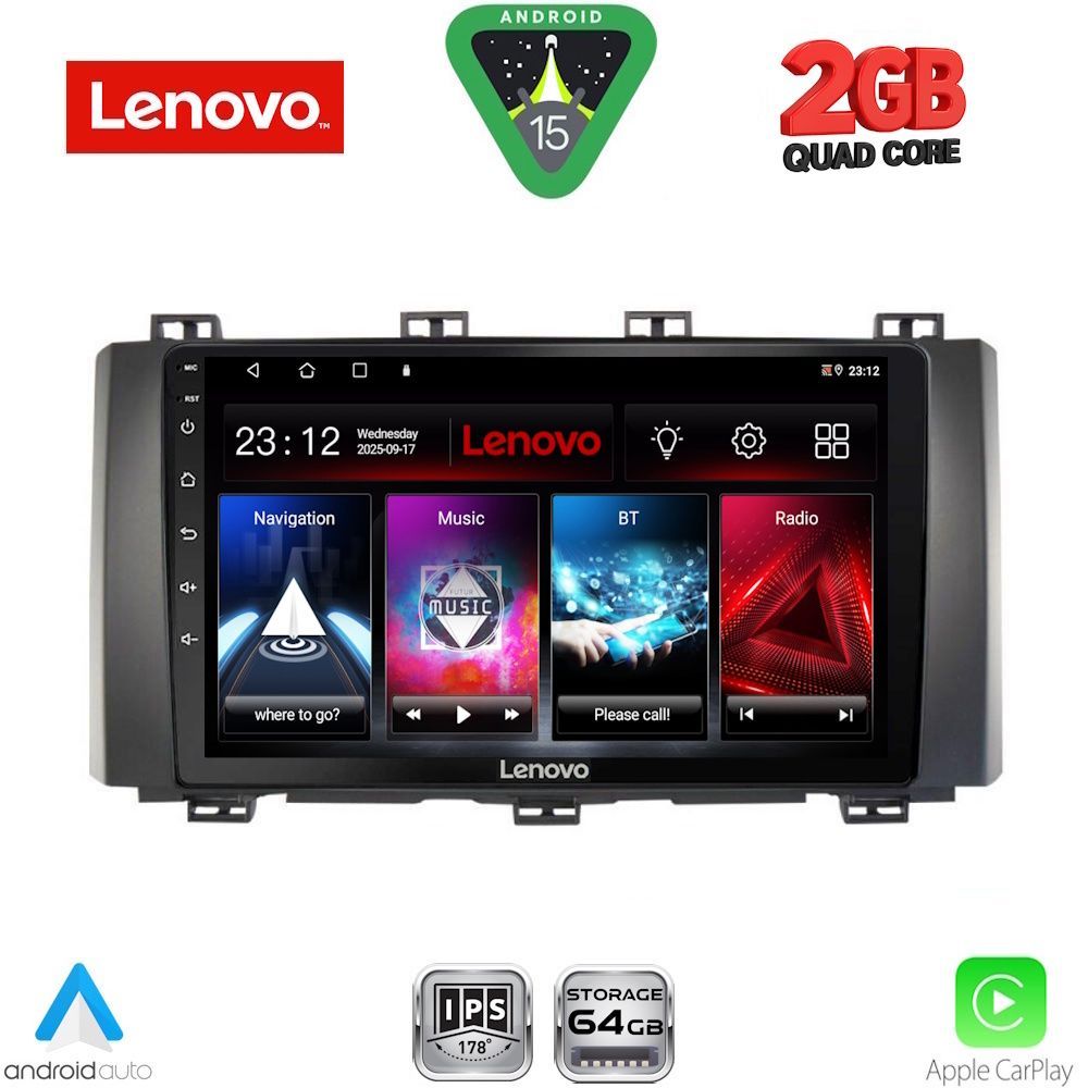 Βλησαρούλης Car Center - LENOVO LVD 2568_CPA (9inc) MULTIMEDIA TABLET for SEAT ATECA mod. 2017-2026