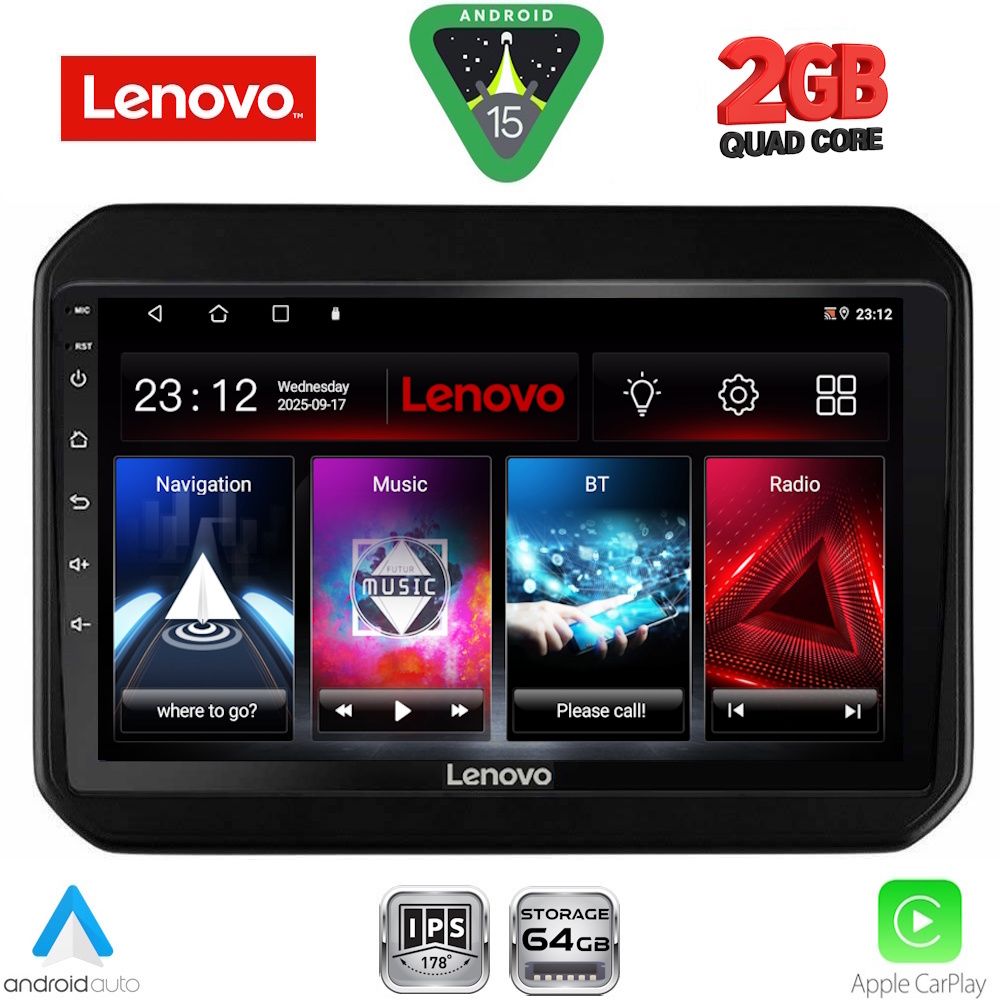 Βλησαρούλης Car Center - LENOVO LVD 2676_CPA (9inc) MULTIMEDIA TABLET for SUZUKI IGNIS mod. 2016-2026